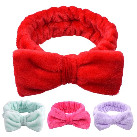 Make-up Hoofdband Effen Kleur Hoge Elasticiteit Huidvriendelijk Strikje Koraalvlies Haarband Haaraccessoires