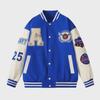 Men's Autumn Embroidered Letter Print Baseball Jacket - Loose Fit for Couples or Teen Students, Long Sleeve.
