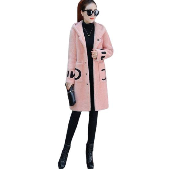 Plush Overcoat, Single Breasted, Windproof, Soft, Classic, Double-sided Fleece, Mid-Length, Cardigan Overcoat, Daily Wear