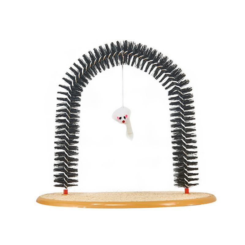 

Cat Arch Self Grooming And Massage Toy Multifunctional Cat Hair Brush Cats Scratching Toy For Cats Kittens Interactive Toys