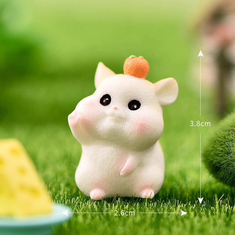 Cute Resin Hamster Garden Decor Perfect For Diy Succulent Landscaping