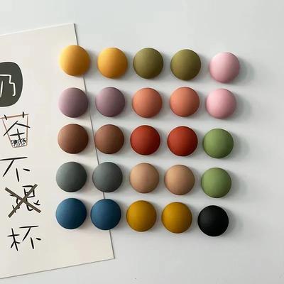 10pcs Cartoon Fridge Magnets Frosted Round Magnets Nordic Personalized Home Decor Whiteboard Po Message Board Home Decor