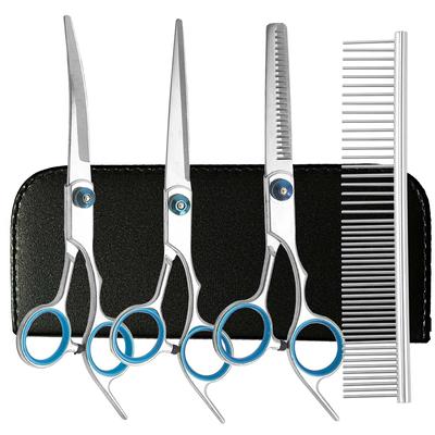 1 Set Professionelle Haustierschere Hundepflegeschere Haarschneidewerkzeuge