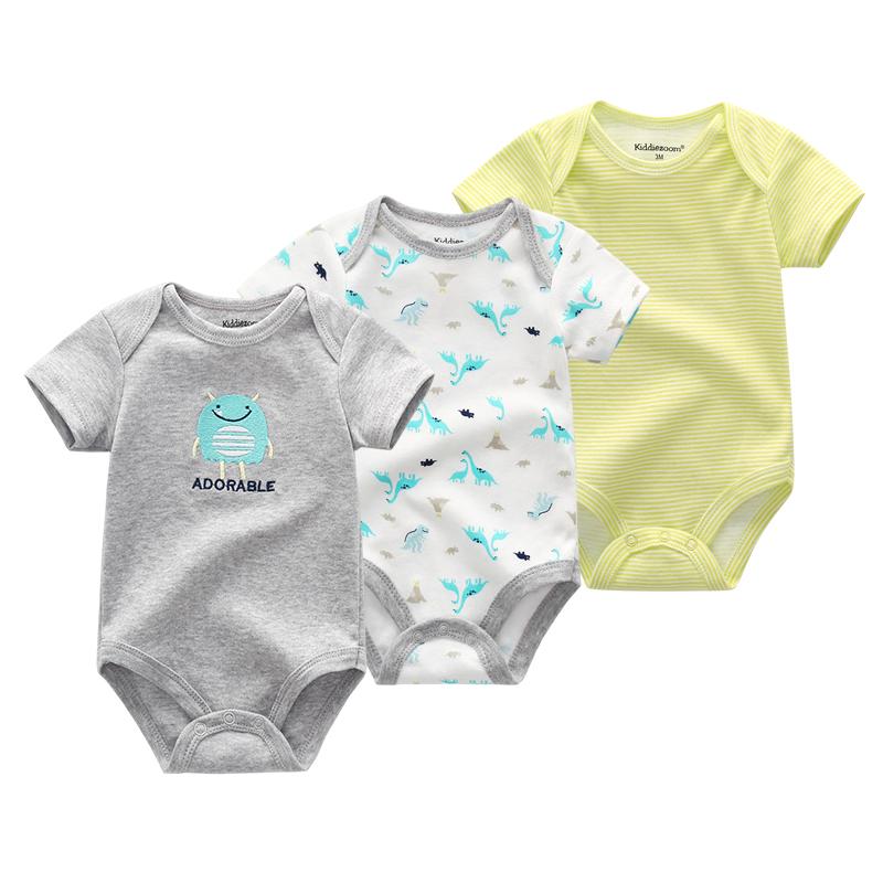 

Комплект повзунків для хлопчика і дівчинки з 3 предметів. Бавовняний комплект дитячого одягу. Літній одяг для немовлят 0-12 місяців. Милий мультяшний комбінезон. Піжама. Боді. Комплект для новонароджених. 3-6Months