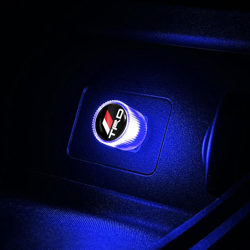 Nuova Auto Mini USB LED Luce Ambientale Spina Lampada Decorativa Atmosferica per Toyota GR TRD Camry Corolla Yaris Chr Auris Avensis T25