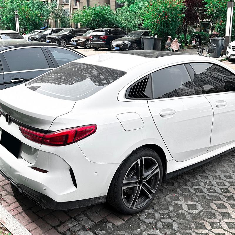 For BMW 2 Series F44 - ABS Rear Side Window Louver Shutter Trim Rear Side Glass Windshield Sun Shade Triangle Trim