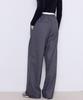 MANAVIS7 Striped Elastic Pants [Ash]