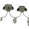 Army Tactical Headset Holder Fast Helmet Rail Suspension Bracket Hunting Shooting Headset Bracket Helmet Rail Adapter Set
