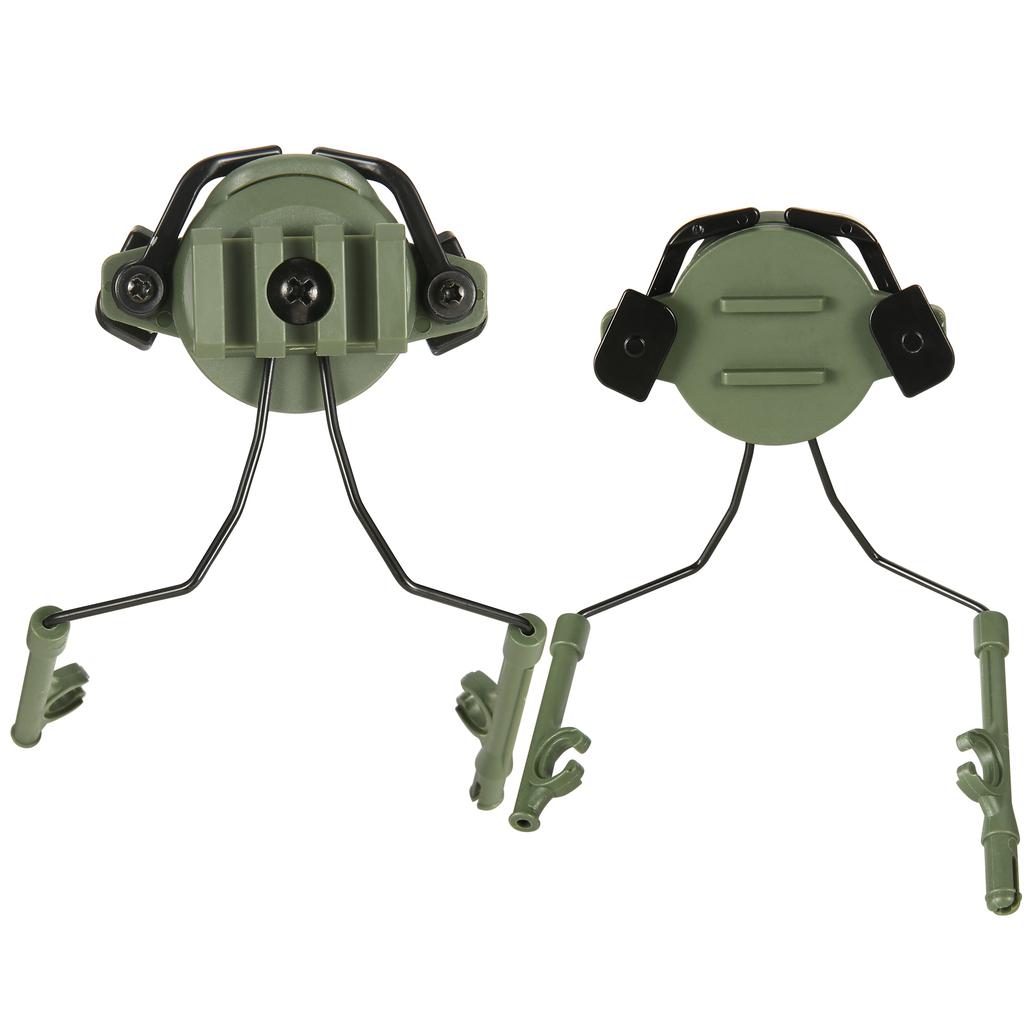 Army Tactical Headset Holder Fast Helmet Rail Suspension Bracket Hunting Shooting Headset Bracket Helmet Rail Adapter Set