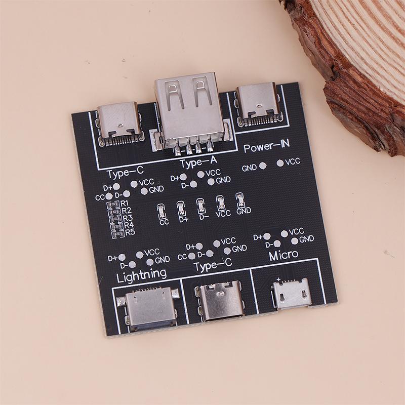 Δοκιμαστικός πίνακας δεδομένων γραμμής δεδομένων καλωδίου USB 1 τεμαχίου Έλεγχος καλωδίου Δοκιμαστής καλωδίου USB Βραχυκύκλωμα ενεργοποίησης-απενεργοποίησης για εργαλείο πίνακα δοκιμής τύπου C