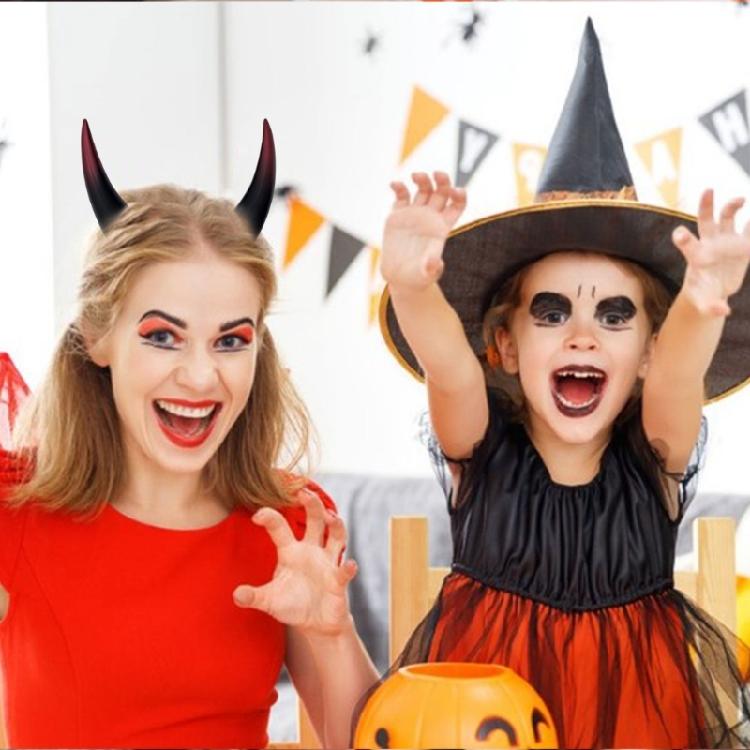 Devil Horn Hairpin Party Cosplays Costume Hair Clip Halloweens Hair Accessories