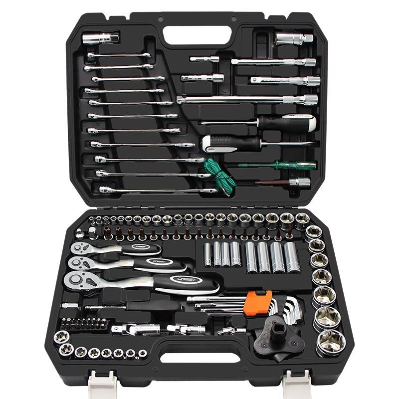 Major Auto Repair Toolbox Set for Automotive Repair Maintenance Repair Socket Wrench Multi Functional Sleeve Combination Set