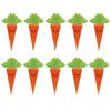 10PCS Easter Treats Boxes Carrot Shape Cardboard Candy Box Candies Holder Boxes For Holiday Party Goodie Gift Packing