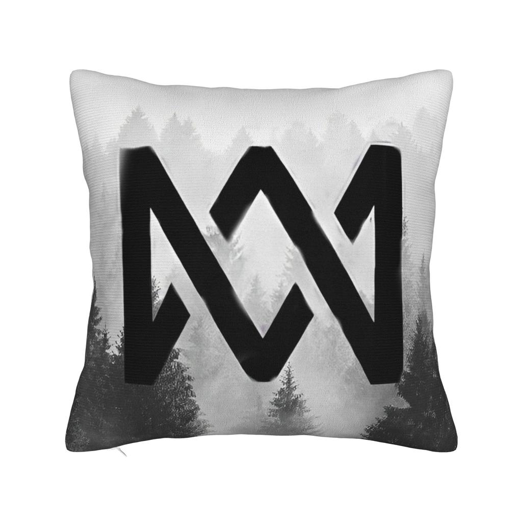 Marcus And Martinus MM Square Pillow Cases  Cushion Covers Funny Zipper Decorative Pillowcase for Home 4040cm