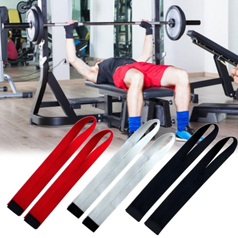 1 Paar Gewichtheber-Handgelenkband Baumwolle Kreuzheben Fitnessstudio Handgelenkband