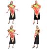 Halloween Pizza Cosplay Attire For Adults And Kids With Printed Pattern For Fantasy Themed Events
