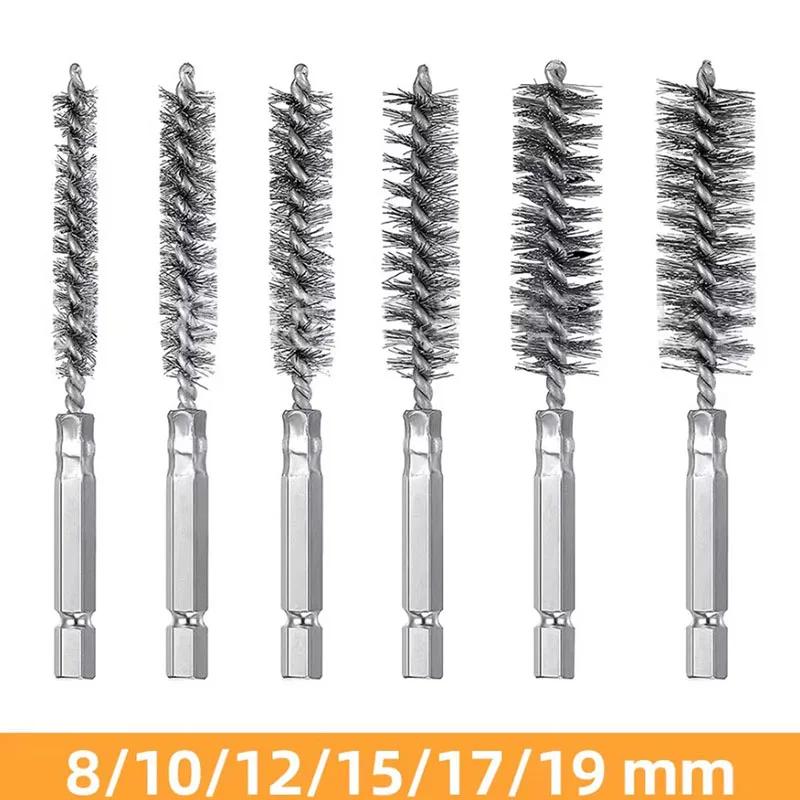 

Новые 6 шт. 8-19 мм проволочная трубка для чистки оборудования щетка для очистки ржавчины моющие полирующие инструменты для обработки автомобильного производства