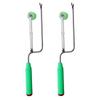 Heavy Duty Double Pack Iron Sweet Potato Planting Tool Ergonomic Handle Lightweight Build Effortlessly Ground Navigation
