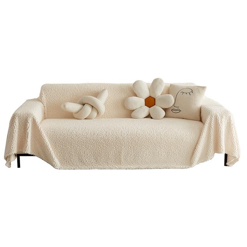 Winter Plush Sofa Towel Non-Slip Thickening Thermal Cover Blanket Sofa Handrail Backrest Cushion All-Inclusive Cover Towel