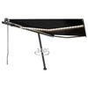 VidaXL Automatic Awning with Wind Sensor/LED 450x300 Cm Anthracite 3069774