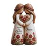 Sisterhood Statue, Sisters Forever Handcrafted Resin Sculpture with 2, 3, 4 Sister Figurines, Friendship Gifts for Women