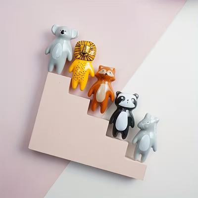 Cute Animal-Shaped Ceramic Furniture Knobs, Cabinet Door Handles, Nordic Furniture Handles, Round Drawer Handles