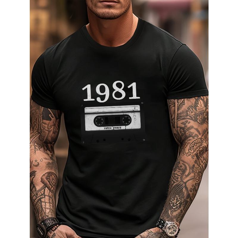 European sizes Men s Fashion Casual Crew Neck T-Shirt, Versatile Base Layer Top, Summer Men s Clothing S чёрный