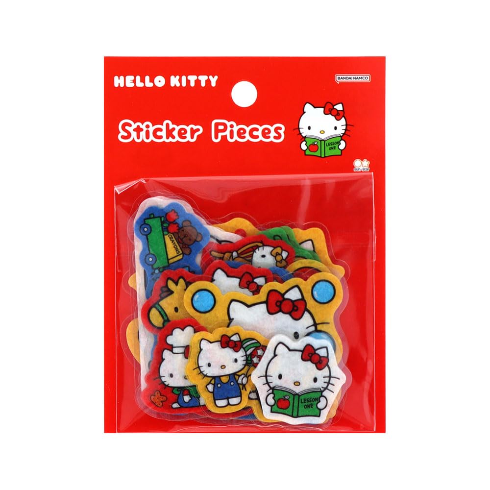Stationery Sanrio Characters Hello S8813817 Sun-Star Stickers, Kitty, Red,