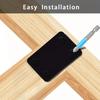 Stainless Steel Mending Plates Kit 2.37x1.5 Inch - Straight Flat Plates with Holes for Furniture Wood Joint Fasteners Mounting B