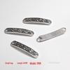Retro Silver Alloy Double Hole Pendant Tag for DIY Jewelry Making