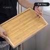 Bed Table Tray with Folding Leg Strong Load-bearing Smooth Edge Burr Free Multifunctional Bamboo Bed Tray Storage Holder