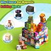 Magnetic Building Blocks Mine World Character People Animal Brick Cube Stem Educational Family Toy Gift For Boys Girls Children