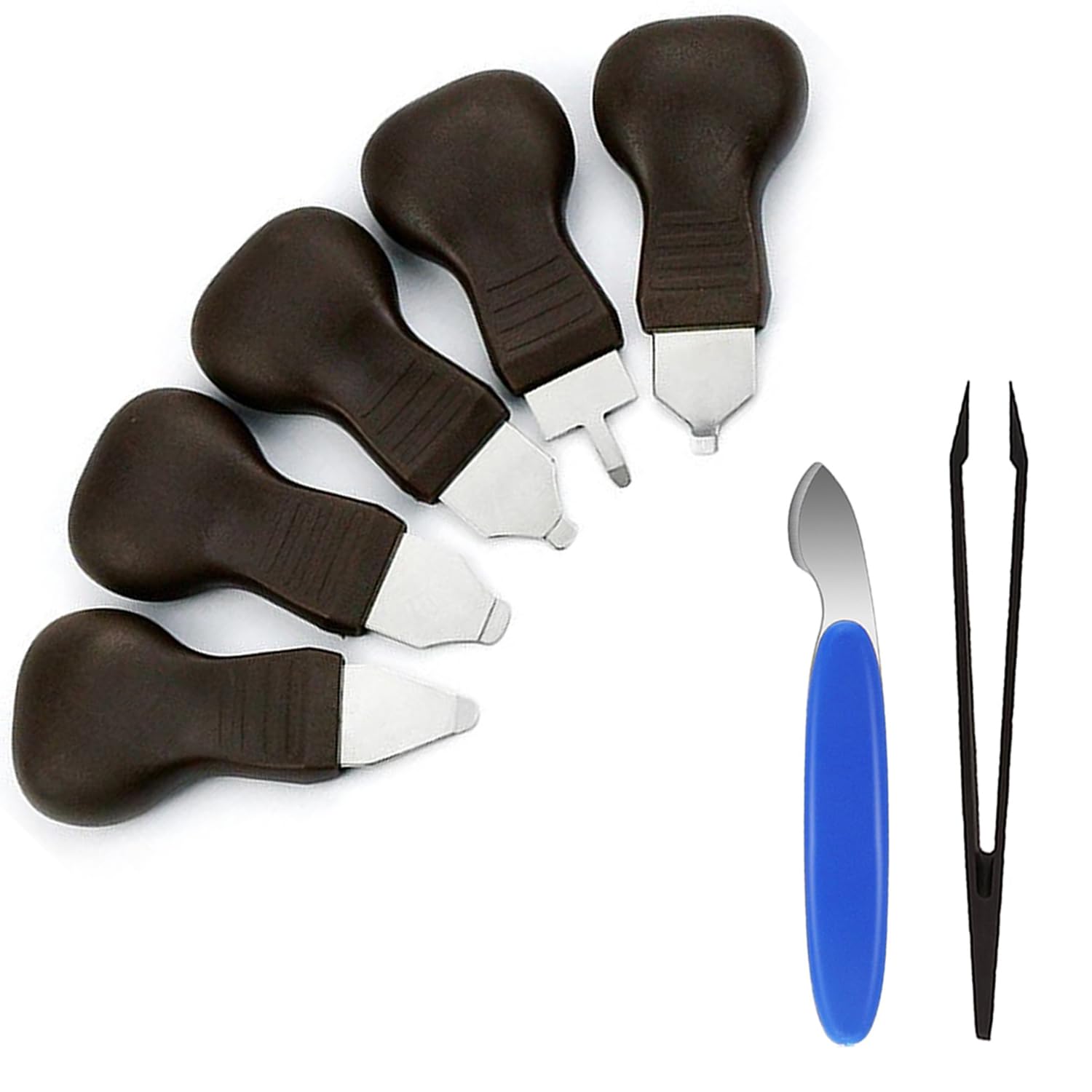 

TICFROG Watch Back Case Opener, Replacement Case Removal Tool, Watch Pry Tool, 6-Piece Set, Includes 1 Tweezers (4 Colors Available)