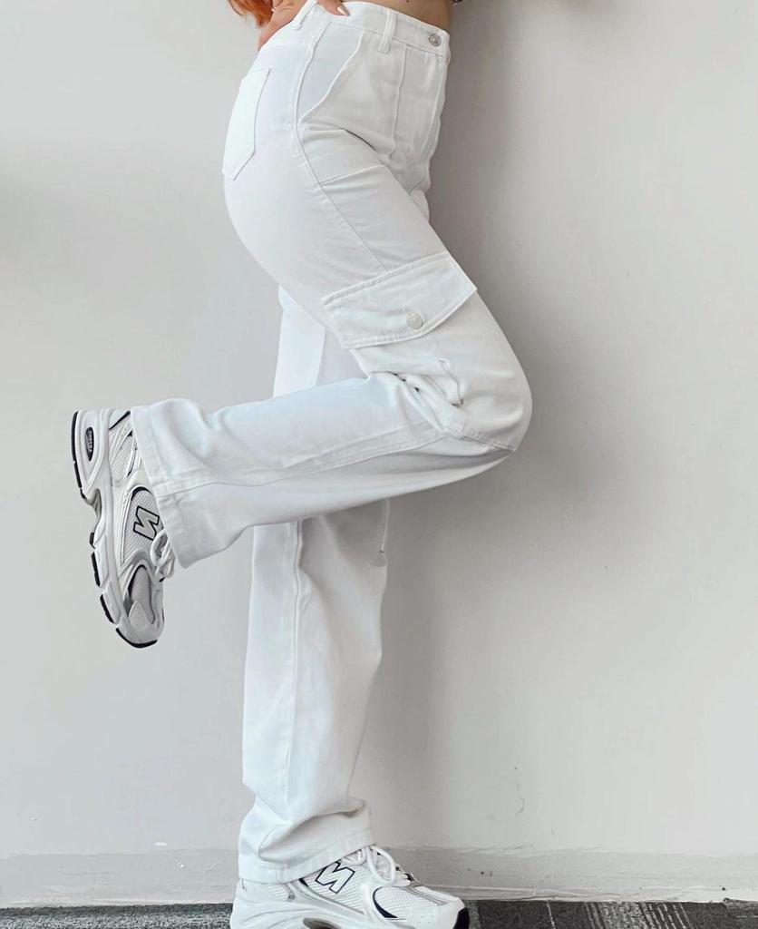 2023 Versatile Mid-Waist Casual Workwear Pants with 3D Pockets