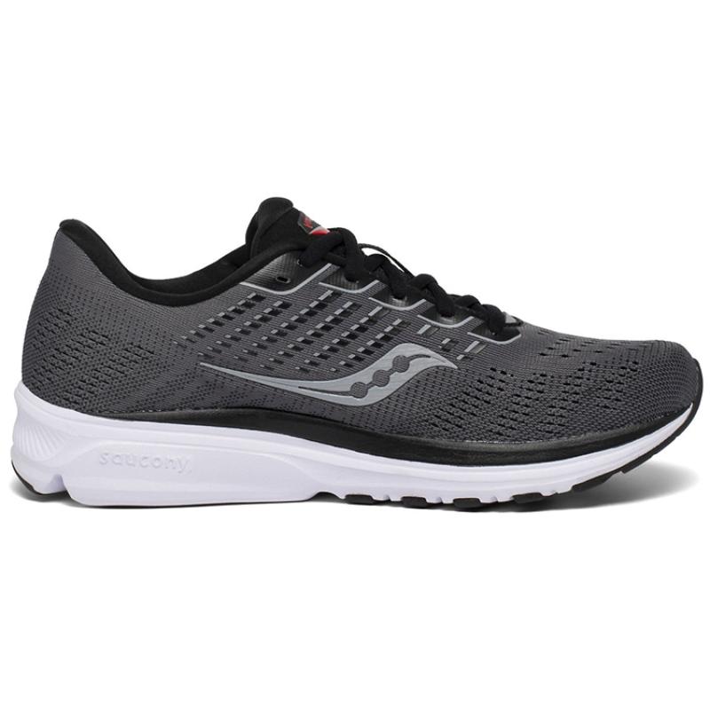SAUCONY Ride 13 Low-Top Running Shoes Men's Charcoal Black Saucony S20579-30
