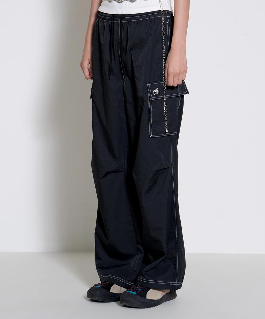 LMR Stitch Cargo String Pants Black