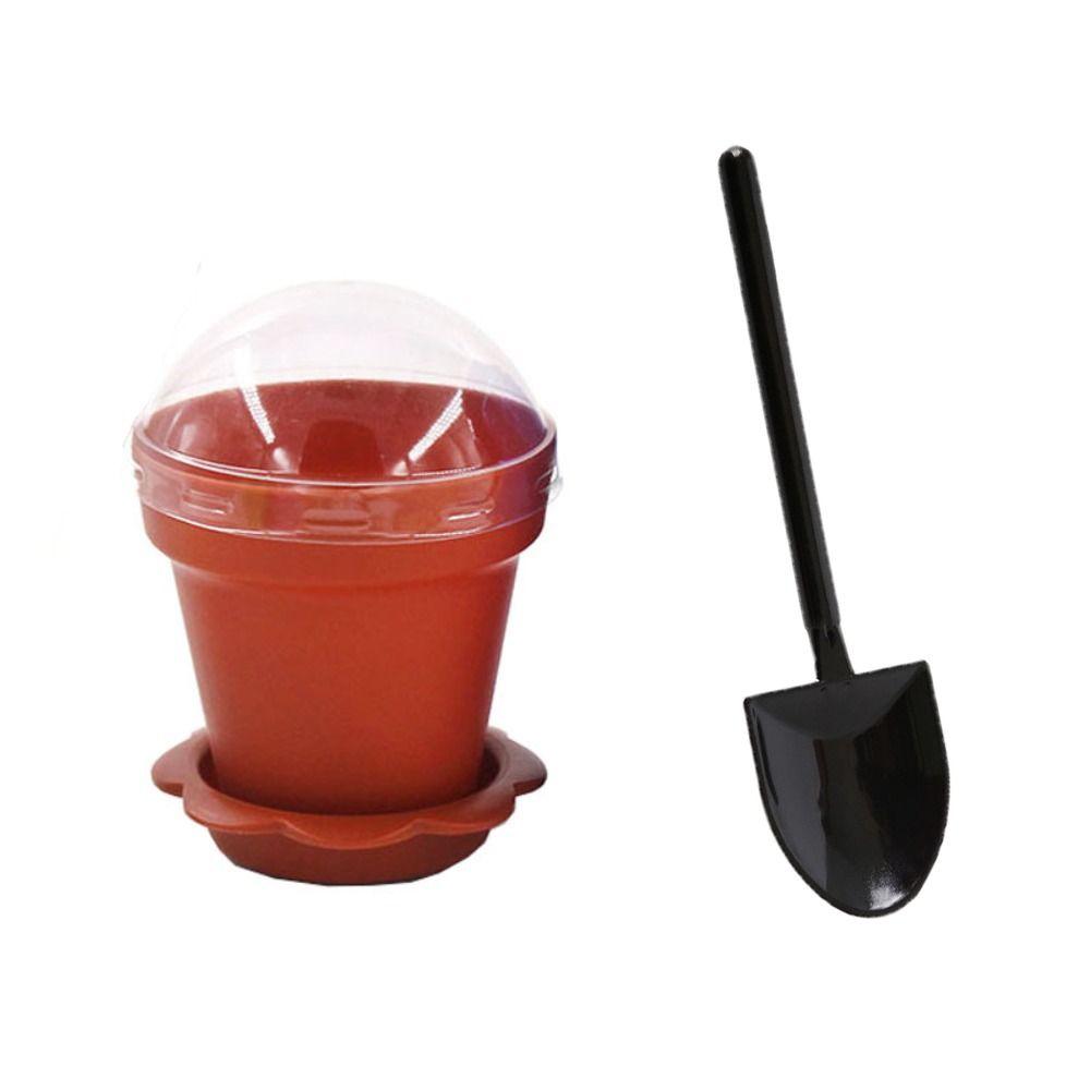 

50pcs/set With Spoon and Lid Nursery Pot Yogurt Cup Disposable Ice Cream Cup Party 50pcs