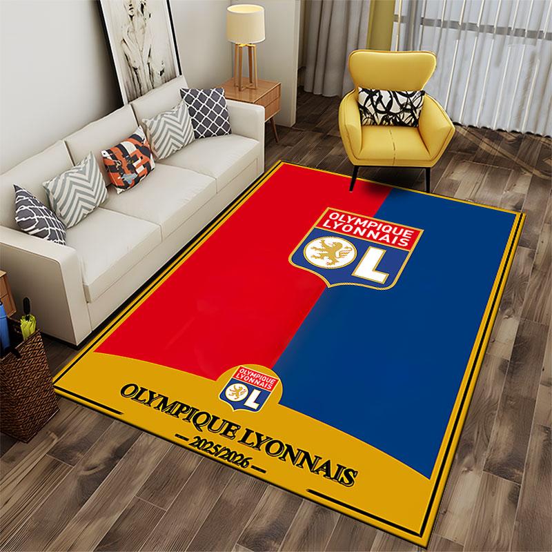 Olympique Lyonnais Carpet Design Suitable As a Non-slip Mat for the Living Room or Bedroom Sofa