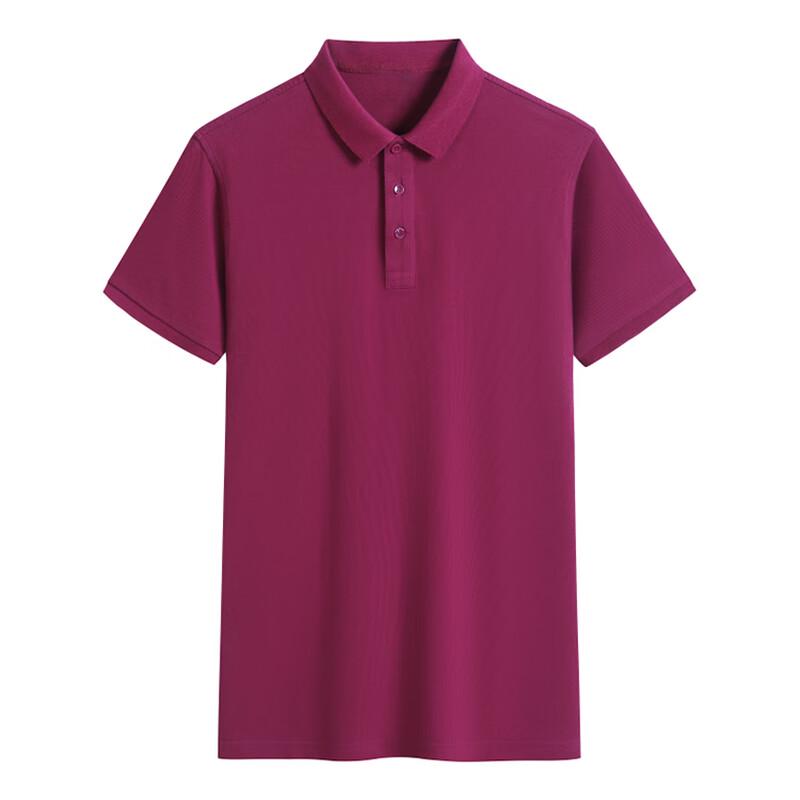 Unisex Solid Color Short Sleeve Polo Shirt XL