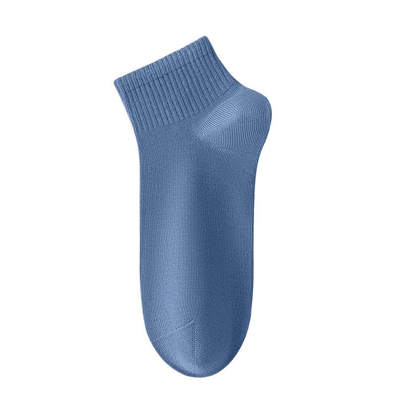 Men's Socks, Solid-color Cotton Socks, Summer Anti-odor, Sweat-absorbing, Antibacterial, Spring and Summer Thin Breathable Short Socks
