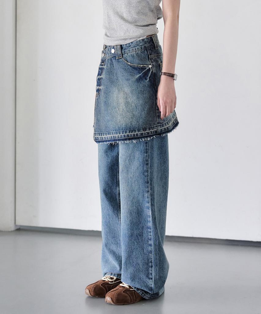 Deketeuumeon Wrap Skirt Dcsk005Blue