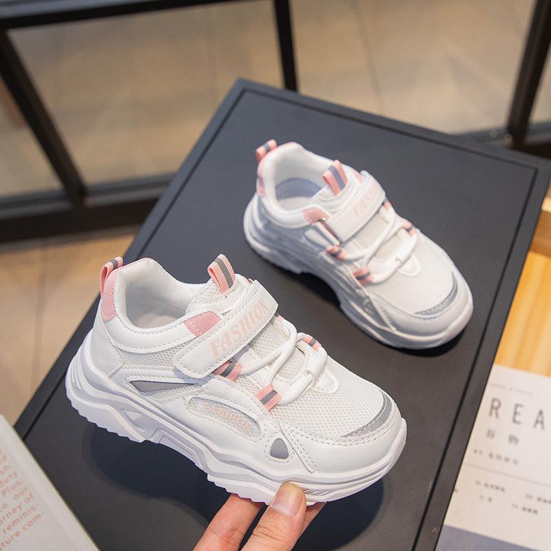 Boys Summer Net Shoes 2025 New Children's Mesh Breathable Dad Shoes Ultra-light Soft Sole Girls Sports Shoes