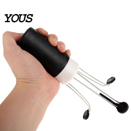 Cooking Helper for Mothers Automatic Hands Free Kitchen Mixer, 3 Speed Settings Battery Operated Accessory Gadget, Triangular Stable Base Cordless
