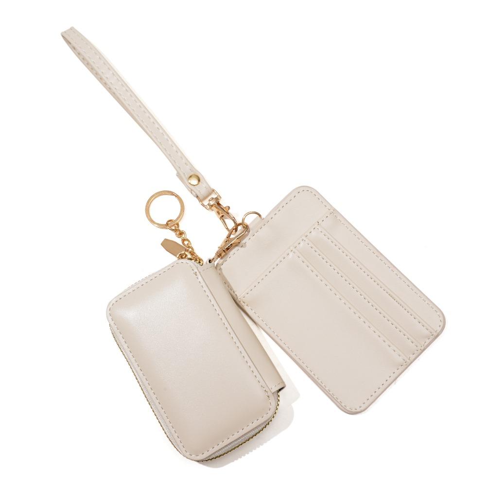 

Женский короткий кошелек в корейском стиле, короткий клатч, держатель для карт из ПУ кожи, портативная сумка для карт, для путешествий белый