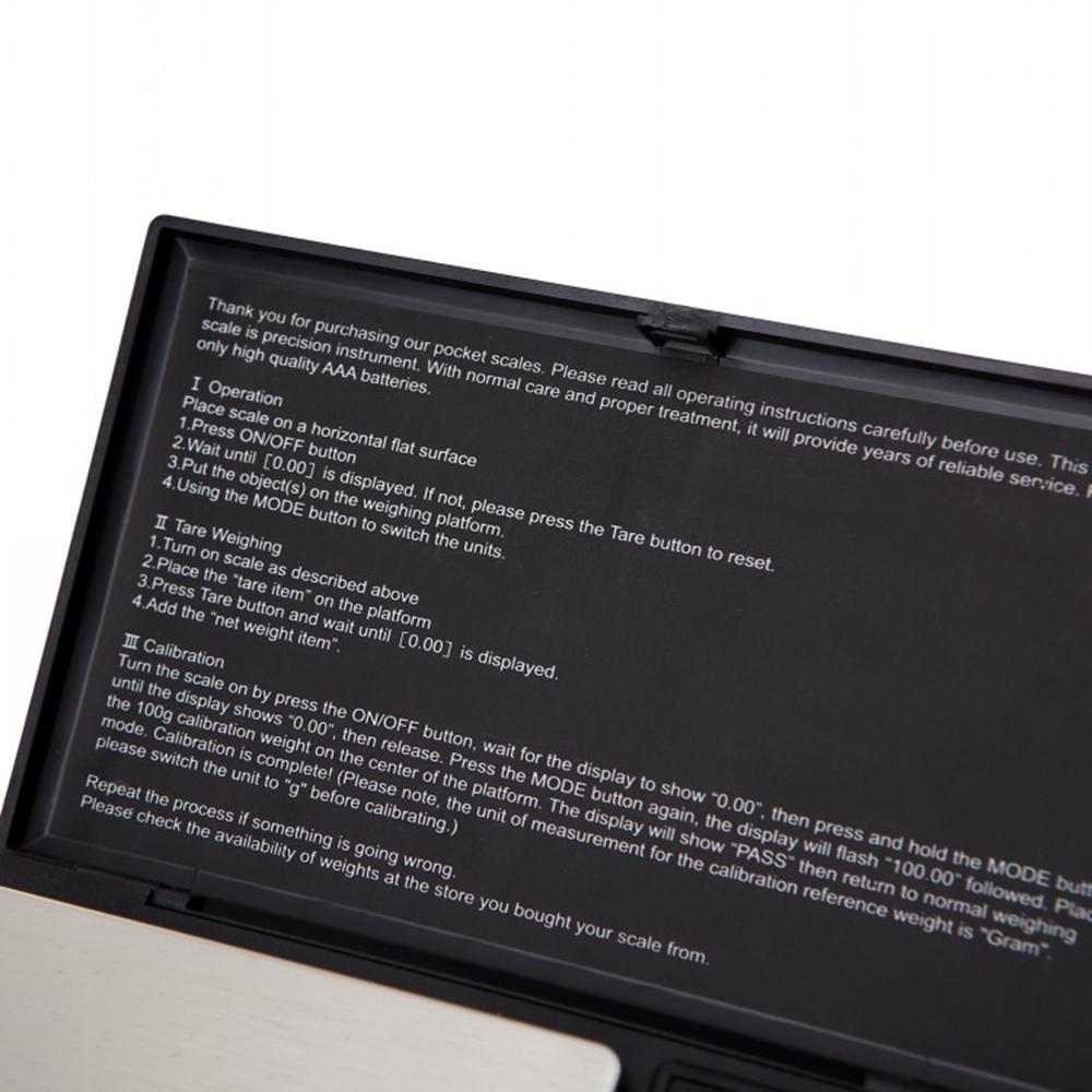 500 g x 0,1 g mini bærbar smykkevekt Høy nøyaktighet LED digital lommevekt Gull Sølv Diamant