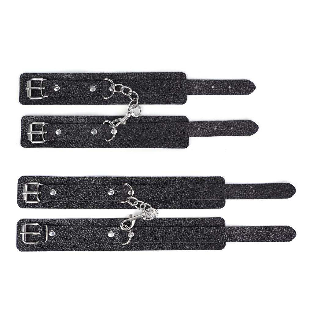 New Erotic Handcuffs and leg cuffs cross buckle set Bondage Handcuffs Bondage Restraints SM Toys Hand Cuffs for Adults Games
