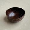 Natural Coconut Bowl Set: Coconut Shell Bowl with Coconut Wood Spoon and Fork for Fruit, Smoothies, and Salads