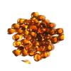 My Marbles - 250 Gr Amber Magnifying 150 Flat Marbles - 12 Mm Glass Pebble Decorative Glass Pebbles