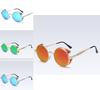 Elegant Polarized Vintage Round Steampunk Sunglasses With Superior Uv Protection