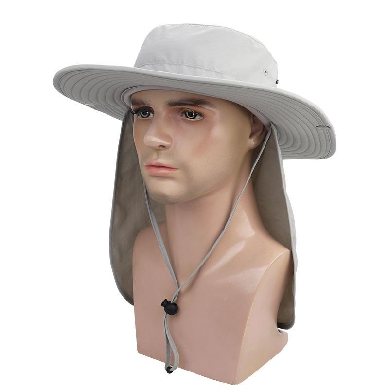 Bucket Hat Print Embroidery Sunshade Outdoor Fishing Cap Quick-drying Waterproof Sunscreen Cap Breathable Mountaineering Cap